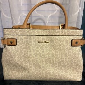 Calvin Klein purse. Light/medium tan.